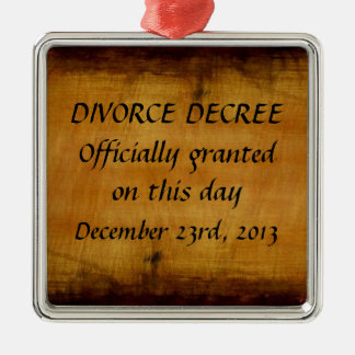 Divorce Decree Metal Tree Decoration