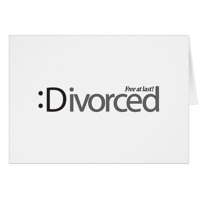 DIVORCE - free at last (Front Horizontal)