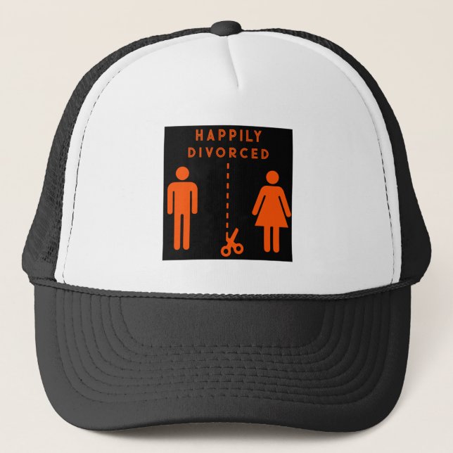 Divorce Gift Door Mat Trucker Hat (Front)