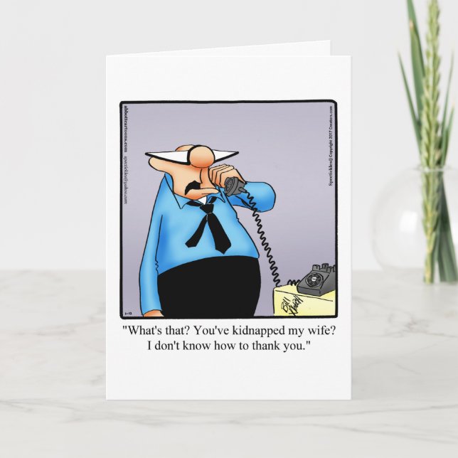 Divorce Humour Card For Him (Front)