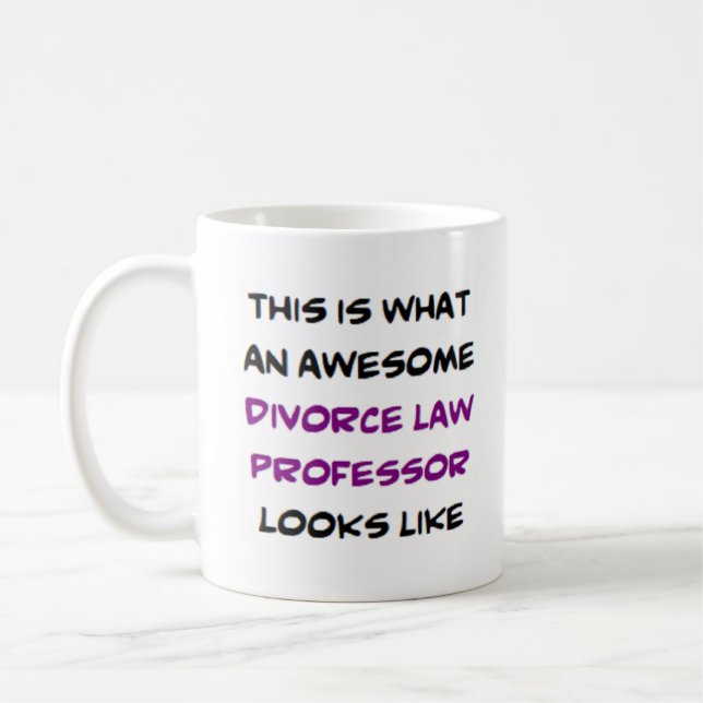 divorce law professor, awesome coffee mug (Left)