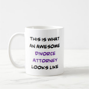 divorce lawyer, awesome coffee mug