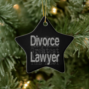 Divorce Lawyer Extraordinaire Ceramic Ornament