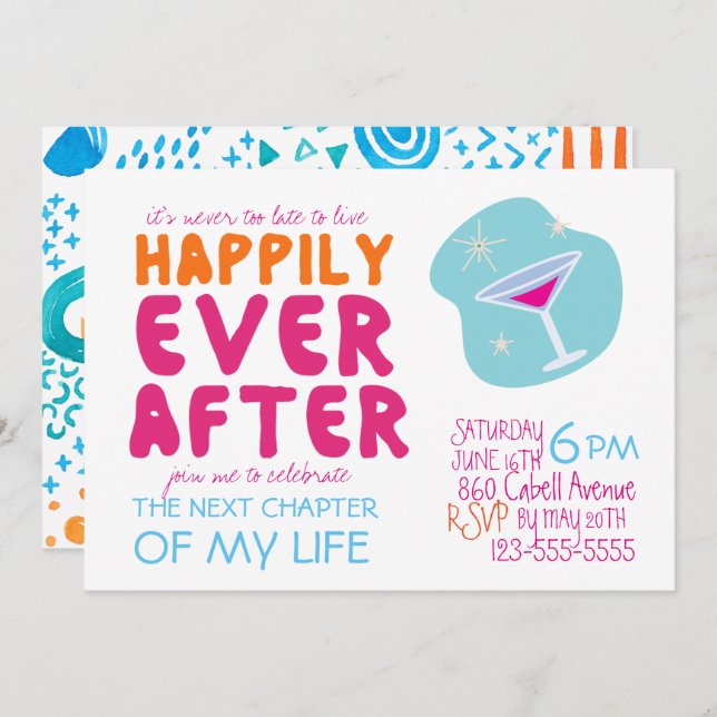 Divorce Party Invitation (Front/Back)