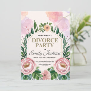 Divorce Party Invitation - Bold and Fresh Start