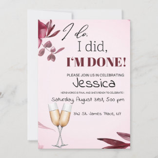 Divorce Party Invite