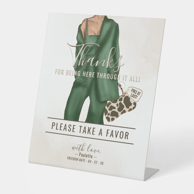 Divorce Party  Pedestal Sign (Front)