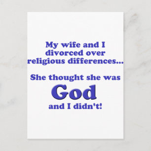 Divorce Postcard