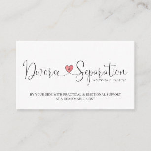 Divorce & Separation Coach Custom Business Cards