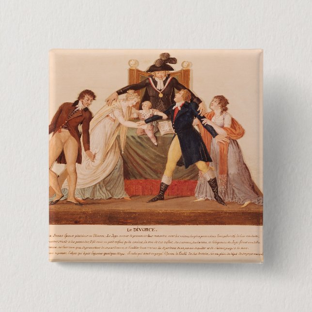 Divorce. The Reconciliation 15 Cm Square Badge (Front)
