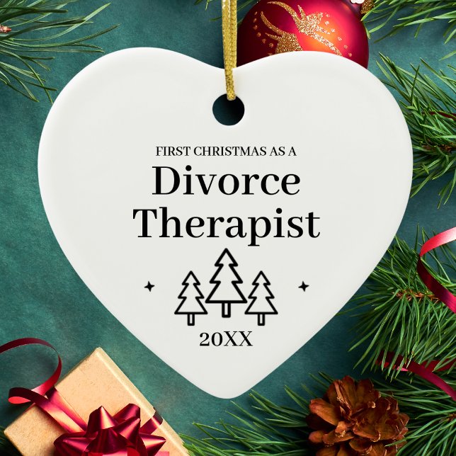 Divorce Therapist New Job Christmas Ceramic Ornament (Divorce Therapist New Job Christmas Ceramic Ornament
)