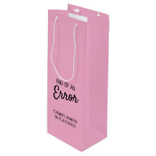 Divorce Wine Label Wine Gift Bag
