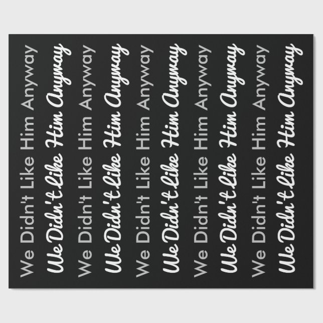 Divorce Wrapping Paper (Flat)