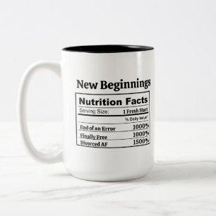 Divorced AF Gift Finally Free Funny Party Trend Two-Tone Coffee Mug
