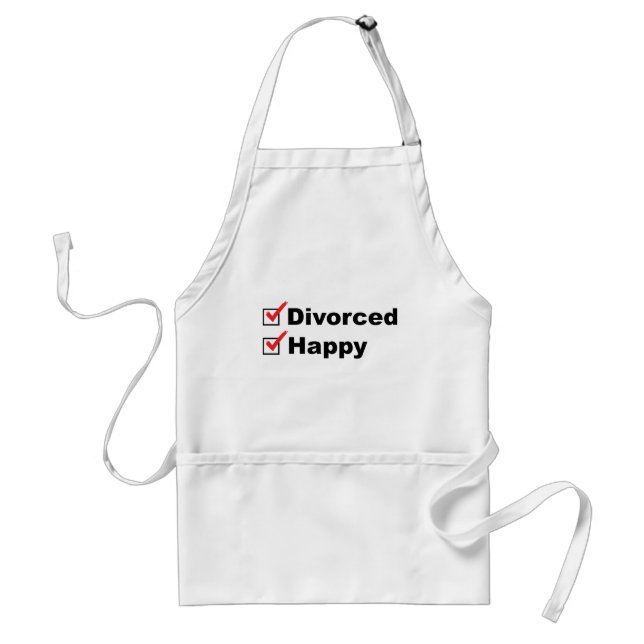 Divorced And Happy Standard Apron (Front)