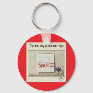 Divorced!  Let's celebrate! Key Ring