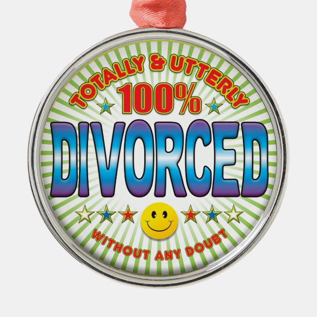 Divorced Totally Metal Tree Decoration (Front)