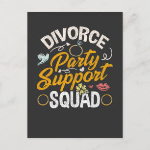 Divorced Wife Breakup Lady Friendship Support Postcard