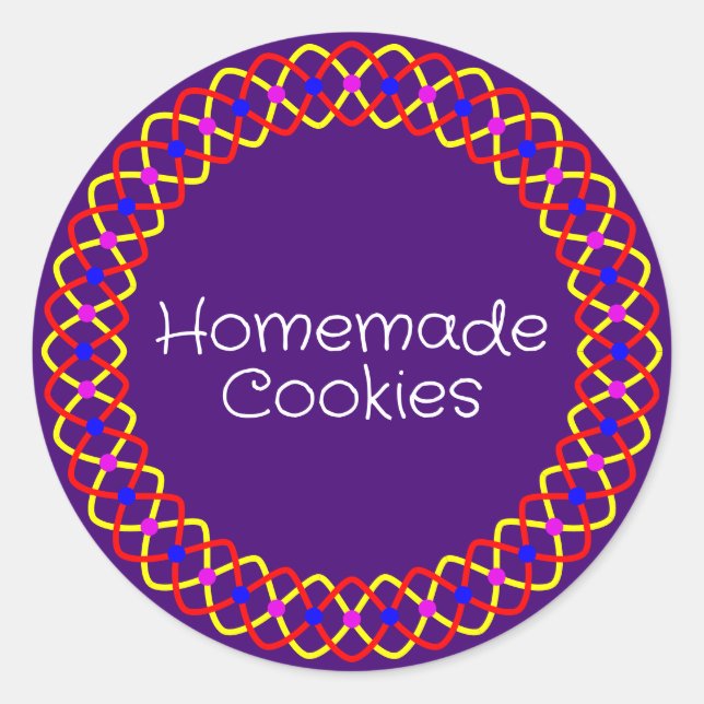 Diwali Bakery Box Packaging Classic Round Sticker (Front)