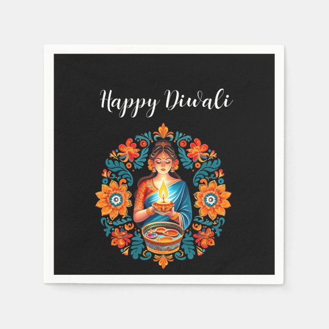 Diwali celebration napkin (Front)