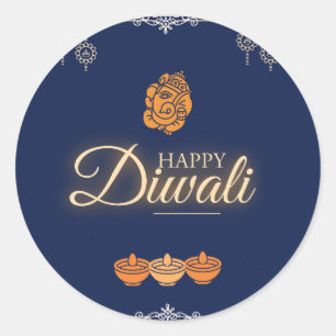Diwali Celebration Party  Classic Round Sticker