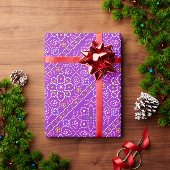 Diwali celebration wrapping paper (Holiday Gift)
