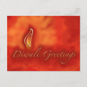 Diwali Devali Light Greetings - Warm Greeting Card
