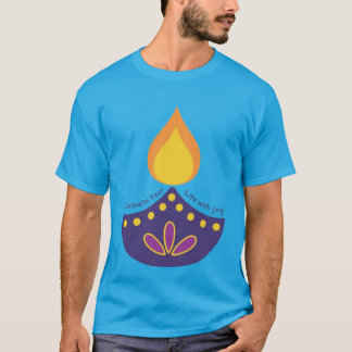 Diwali Diya T-Shirt - Celebrate the Festival of Li