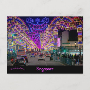Diwali Festival Little India Singapore Postcard