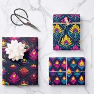 Diwali Festival Of Lights Wrapping Paper Sheet