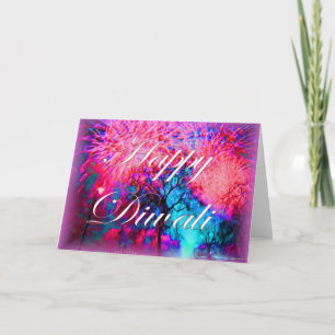 Diwali fireworks card