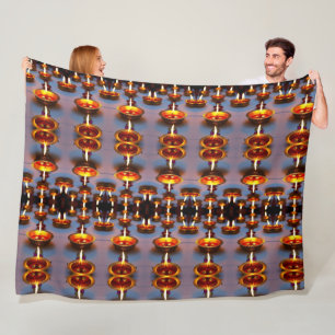 Diwali Fireworks Fleece Blanket