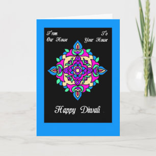 Diwali Greeting Card from Our House to Yours