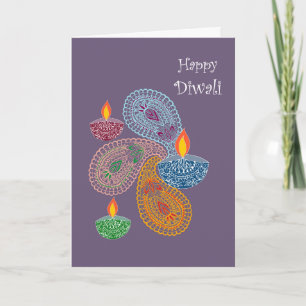 Diwali Greeting - Paisleys Card