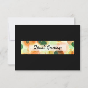 diwali greetings (dark bokeh) card