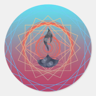 diwali greetings diya geographics classic round sticker