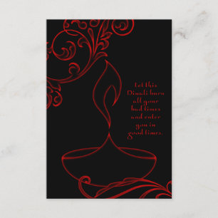 diwali greetings (elegant light) card