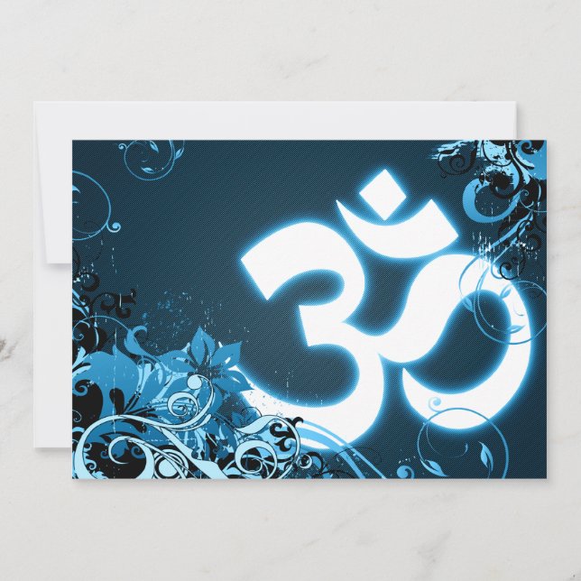 diwali greetings : hi-fi om card (Front)