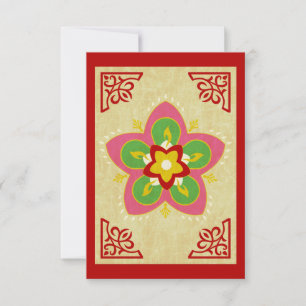 diwali greetings rangoli card