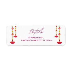 Diwali Indian Theme Return Address Labels