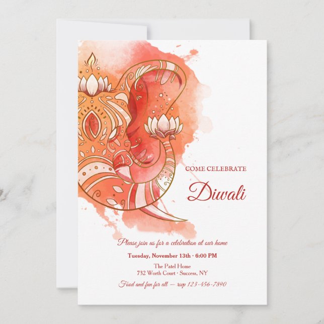 Diwali Invitation (Front)