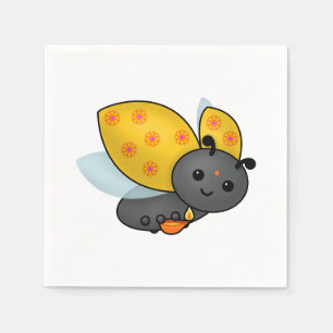 Diwali Ladybug with Deepa Napkin