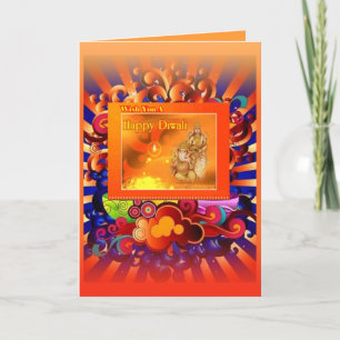 diwali   puja card