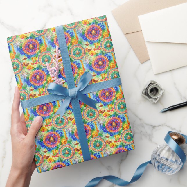 Diwali Radiance Wrapping Paper (Gifting)