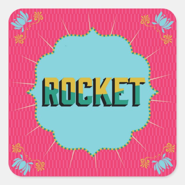 Diwali Square Stickers (Front)