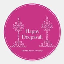 Diwali stickers personalized for gifts pack of 20