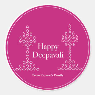Diwali stickers personalized for gifts pack of 20