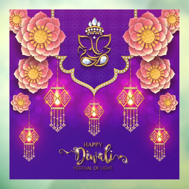 Diwali Window Cling (Sheet 3)