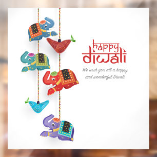 Diwali Window Cling