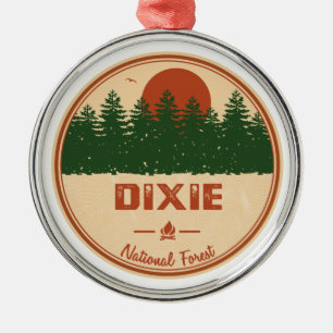 Dixie National Forest Metal Ornament